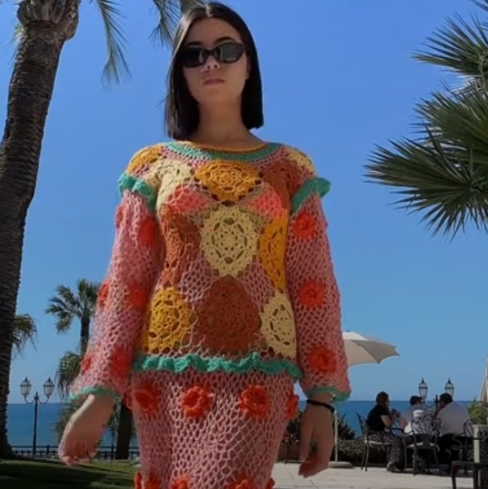 CeliaB Crochet Maxi Dress - Picture 3 of 16